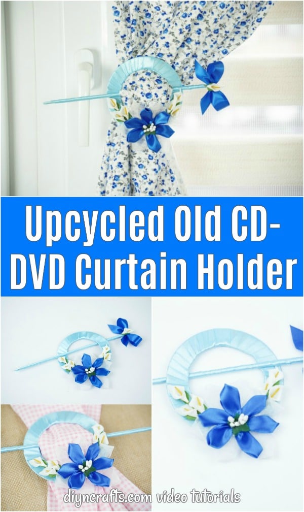 CD Curtain holder collage