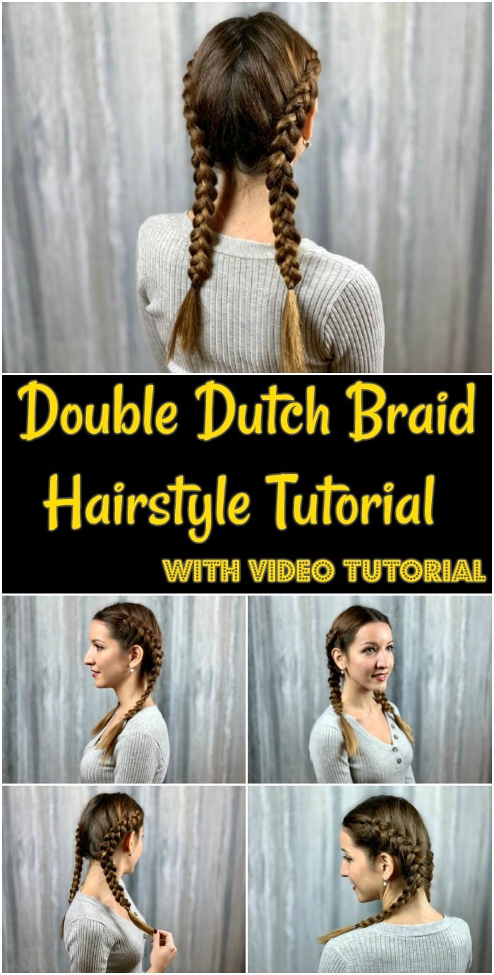 Double Dutch Braid Hairstyle - Video Tutorial - DIY & Crafts