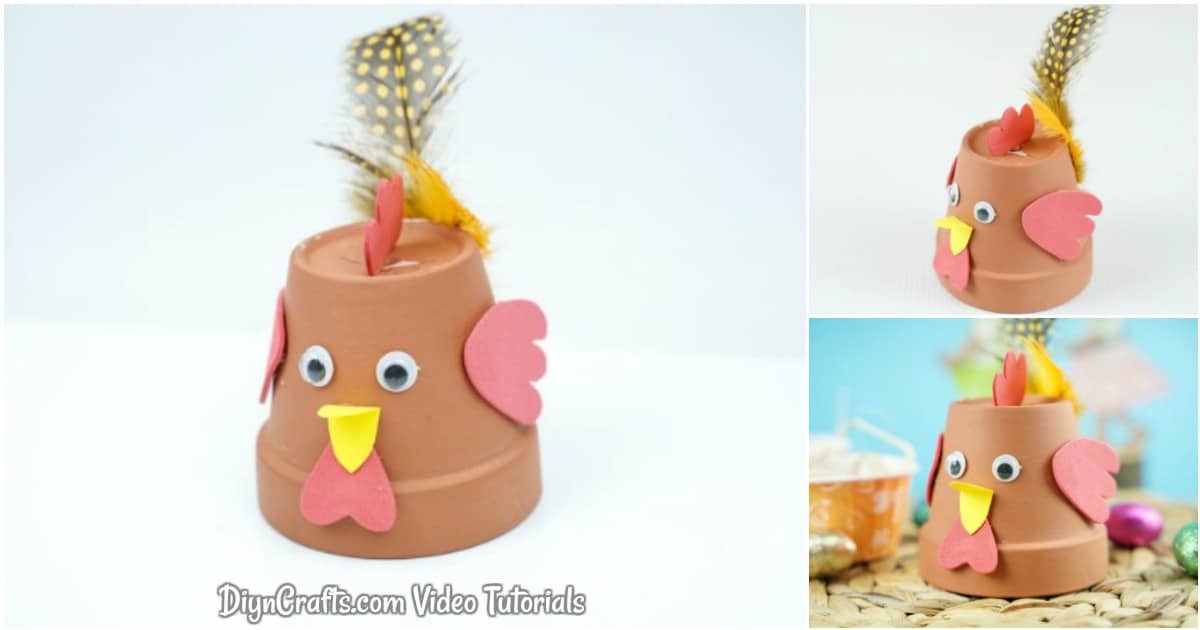 Cute DIY Flower Pot Chicken Craft With Video - DIY & Crafts