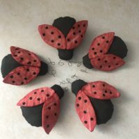 Primitive ladybugs bowl filler, shelf sitter, tuck, ornie