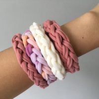 Knitted bracelet