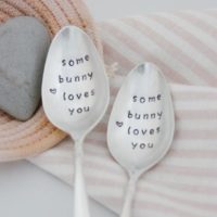 Some Bunny Loves You Stamped Spoon