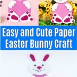 Foam paper Easter bunny collage