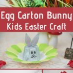 Egg carton Easter bunny collage