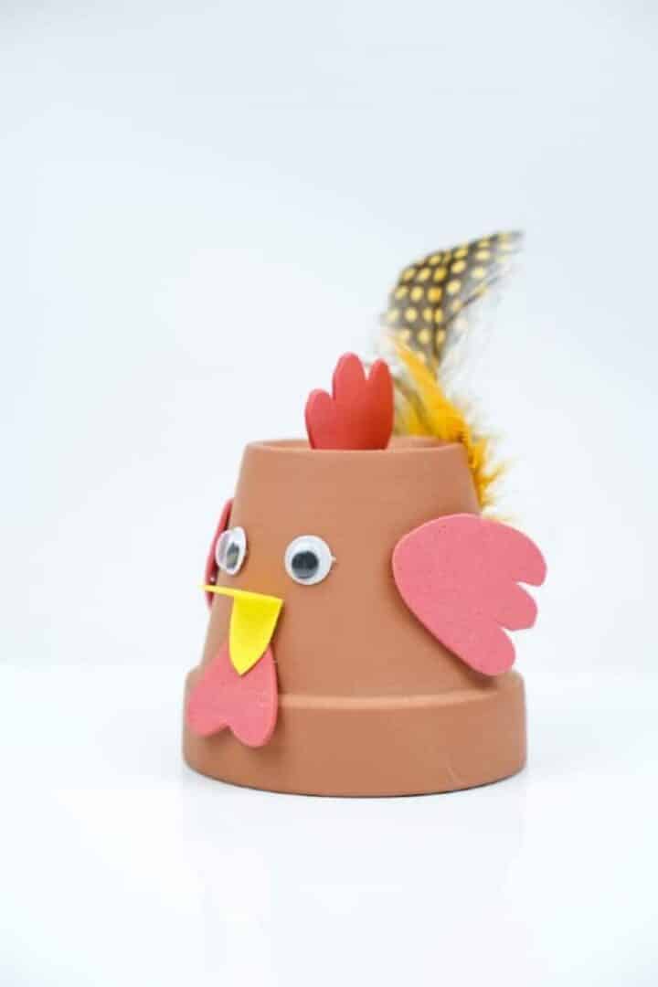 Cute DIY Flower Pot Chicken Craft With Video - DIY & Crafts