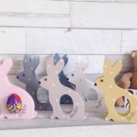 Freestanding Personalized Easter Bunny