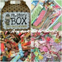 Mystery Box-Scrap Fabric bundles-I spy fabric scraps-Quilting fabric scraps-Cottage chic fabric scraps-Quilting cotton scrap fabric bundles