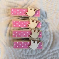 Clothespin Magnets with Wood Bird