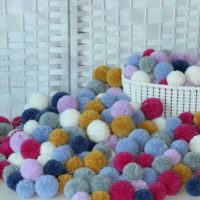 Handmade Wool Pom Poms
