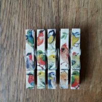 Decoupage Clothespin Magnets