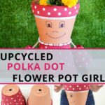 Flower pot girl collage