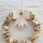 Folded Book Page Wreath Collage