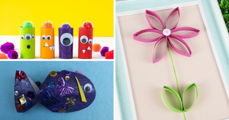 Toilet Paper Roll Craft Collage