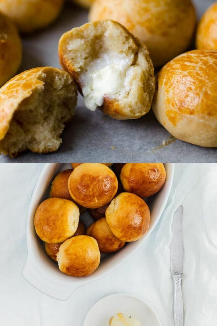 Hot rolls with butter