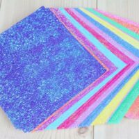 50pcs Shiny Multi Coloured Craft Paper - Colour Origami Paper 