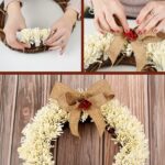 Fringed wreath collage