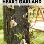 Heart banner hanging on a tree