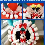 Minnie Mouse Diaper Wreath Collage