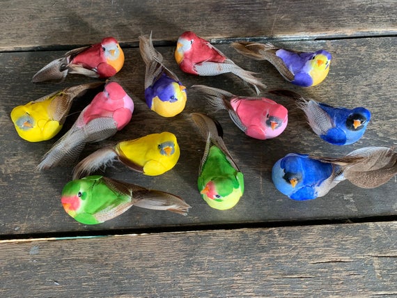 Artificial Colorful Birds