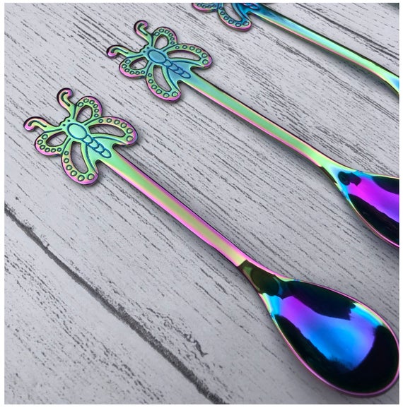 Iridescent Butterfly Spoons