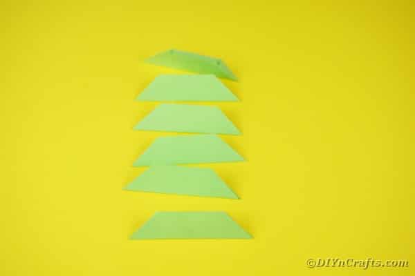 Folding green paper
