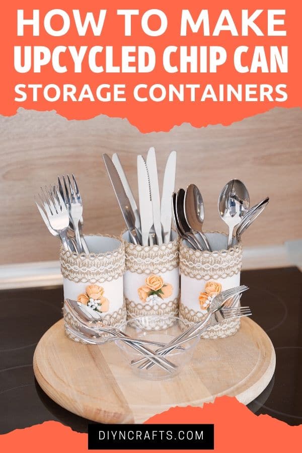 Upcycle Pringles Cans into These Rustic Storage Containers - DIY