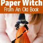 Old book witch collage