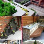 Built in planter collage