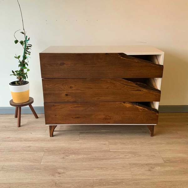 Reclaimed wood dresser