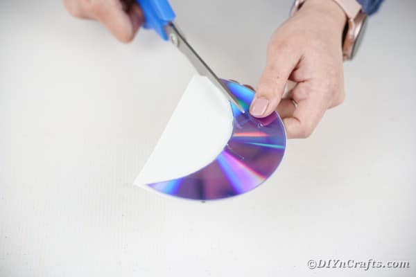 Trimming paper for CD