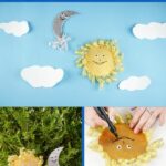 Sun and moon baby decor collage