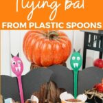 Spoon bats by halloween decorations