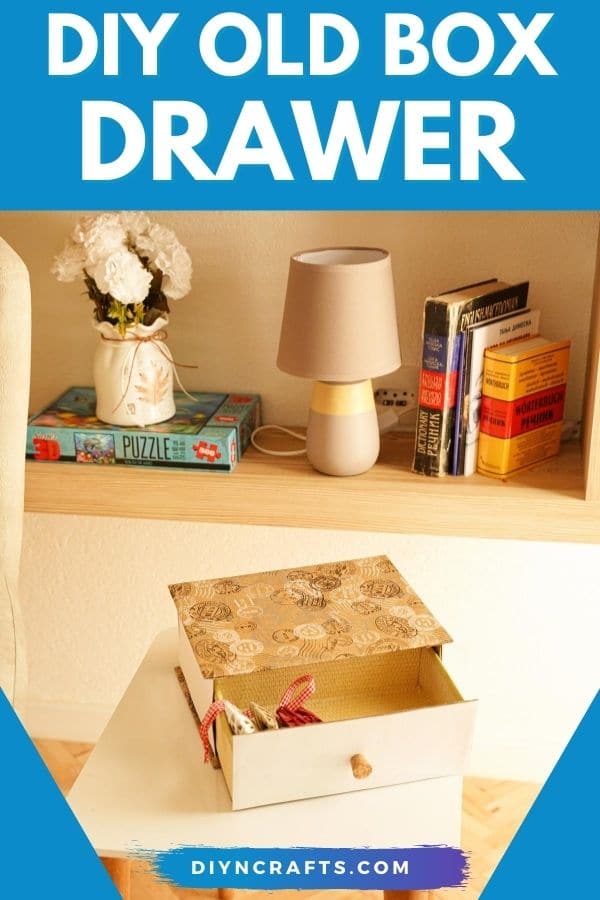 Box drawer on white table