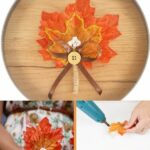 Fall leaf boutonniere collage