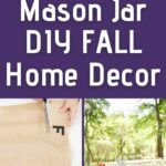 Fall mason jar decor collage