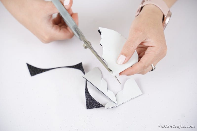 Cutting wings from foam paper