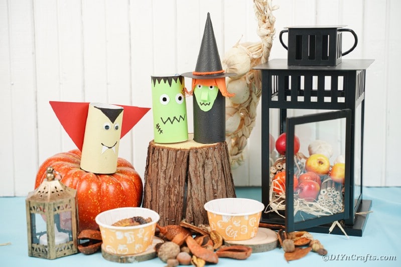 Spooky Halloween Characters from Toilet Paper Rolls - DIY & Crafts