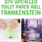 Halloween toilet paper roll people collage