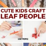 Leaf people collage