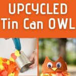 Tin can owl collage