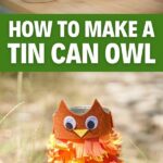 Tin can owl collage
