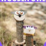 Decorative owls on stump