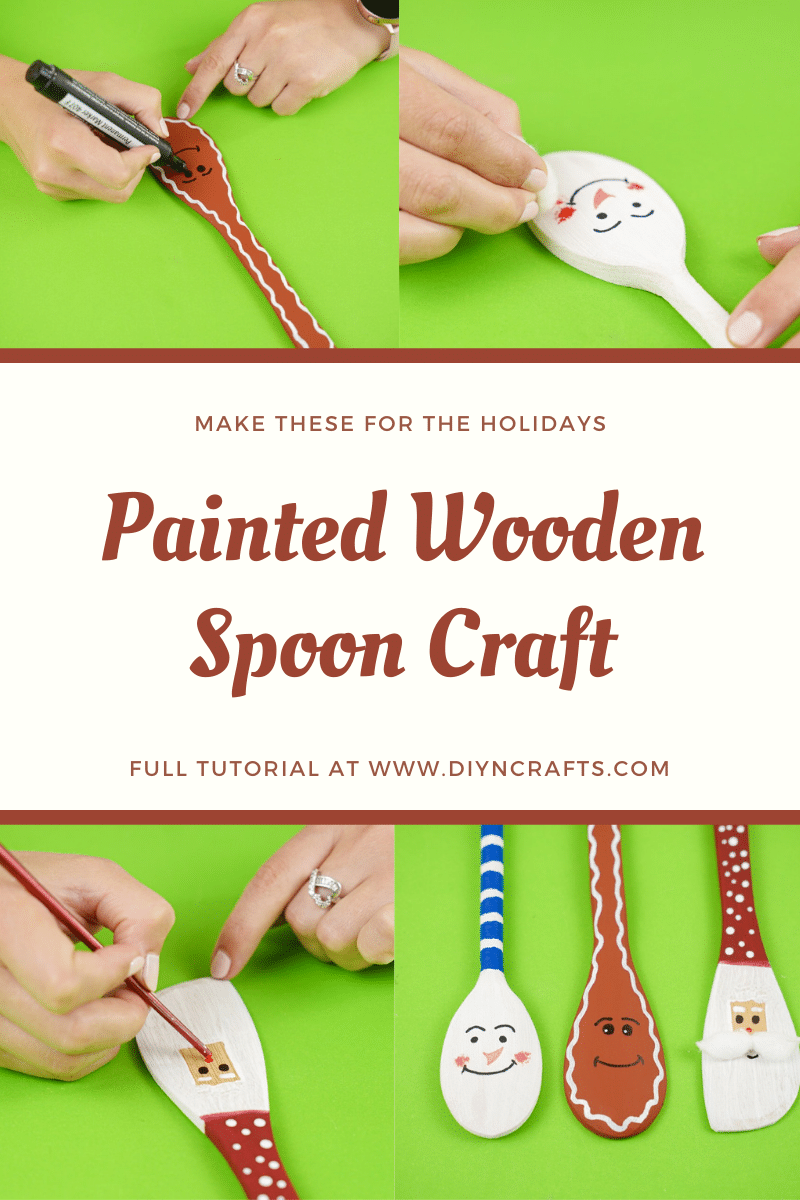 Painting wooden spoons