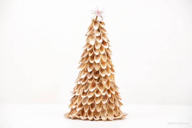 Pistachio Shell Christmas Tree Craft