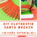 Clothespin wreath directions