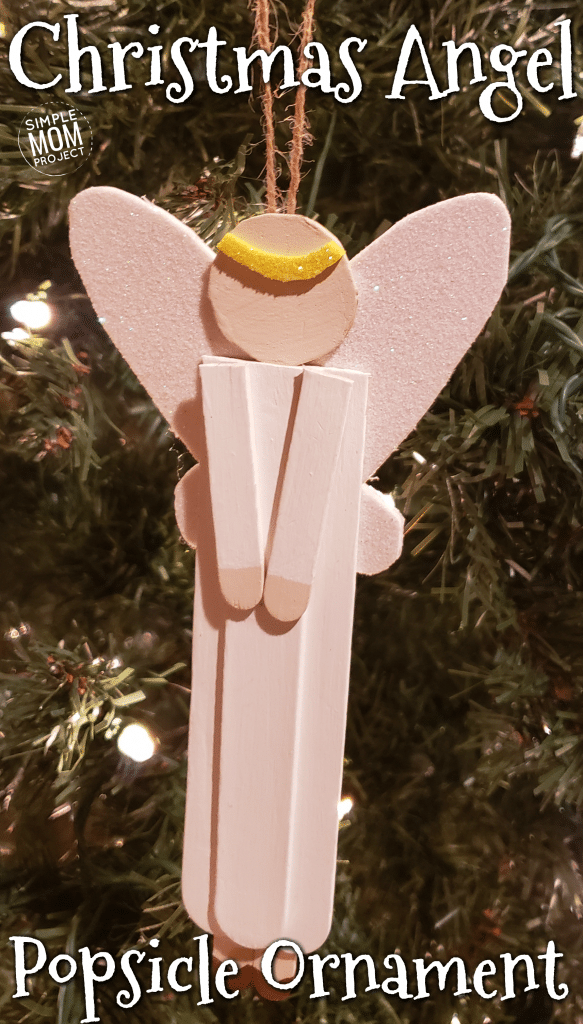 Angel ornament on tree