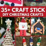 Craft stick crafts collage