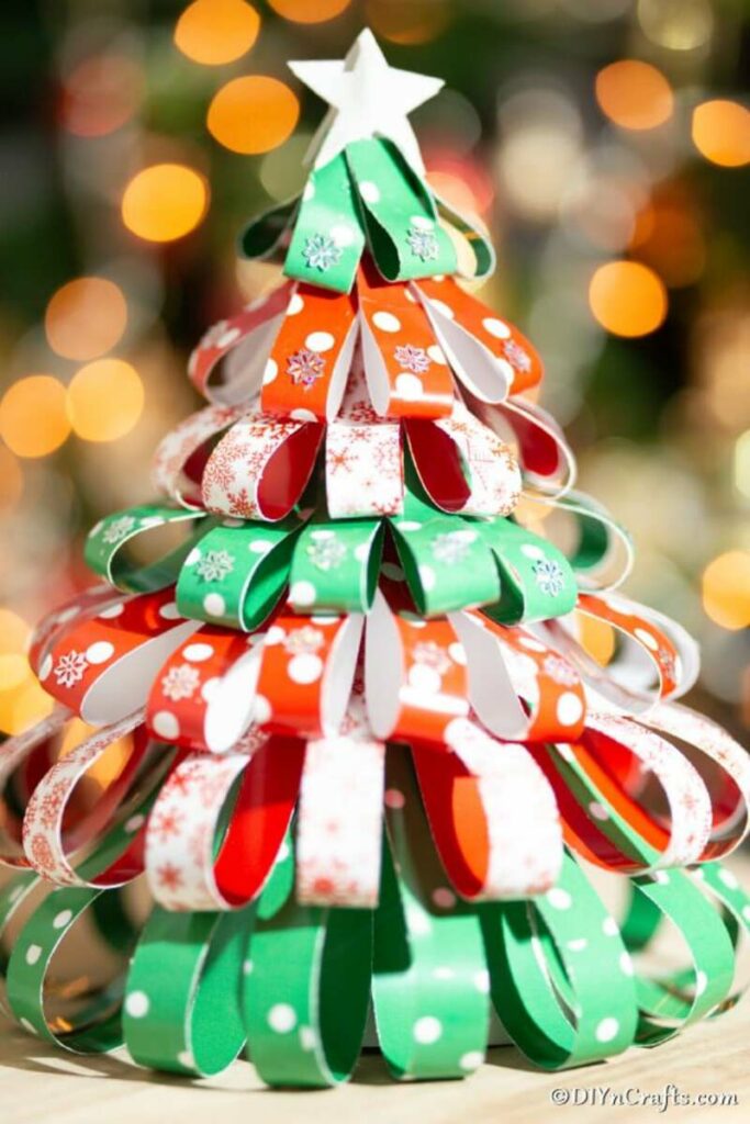 Paper strip Christmas tree