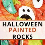 Painted monster rocks collage