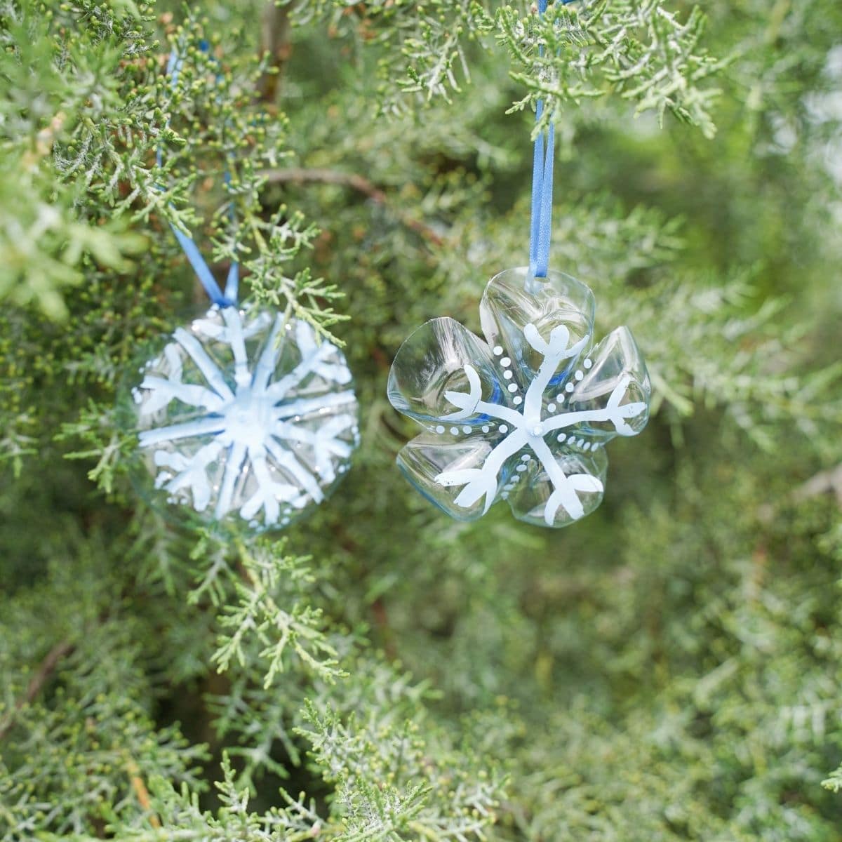 Stunning Snowflake Ornament from Upcycled Plastic Bottle - DIY & Crafts
